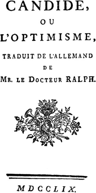 Voltaire, Candide, 1759
