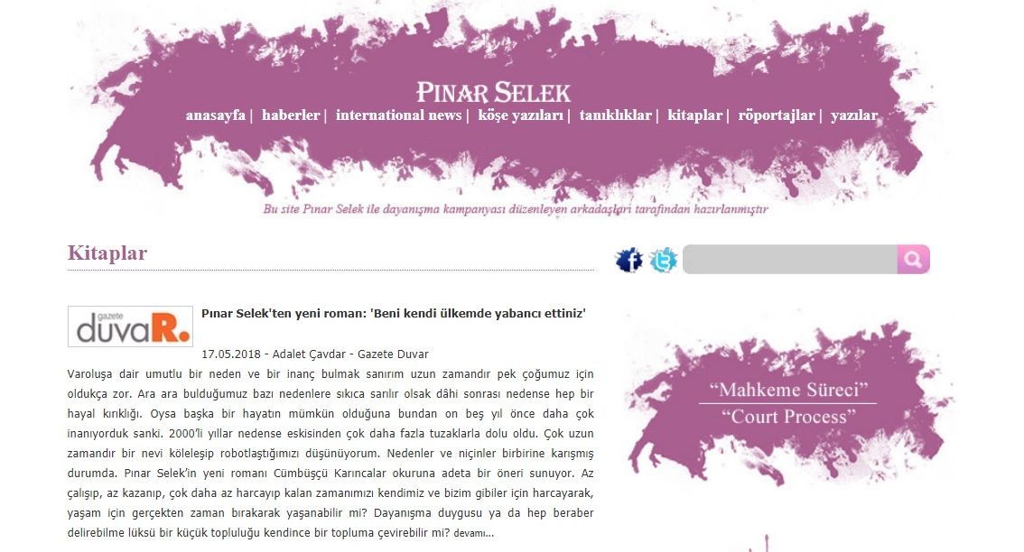 pnar selek'in resmi sitesi